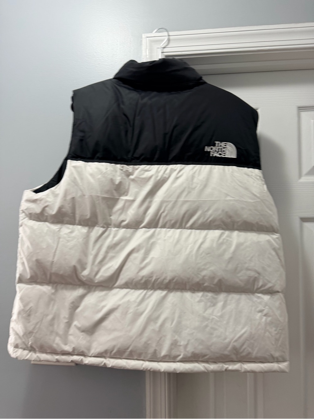 The North Face Slim Fit Puffer Jacket black and white